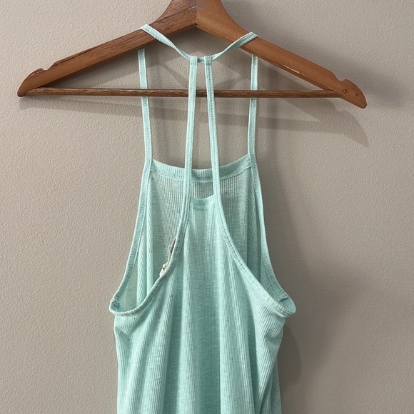 Free People Beach Mint Beach Coverup with Square Pockets and High-low Hem - Picture 5 of 8